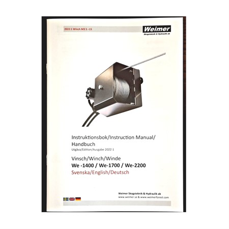 Instruction manual We-1400/1700/2200 M3 winch see, en, ty